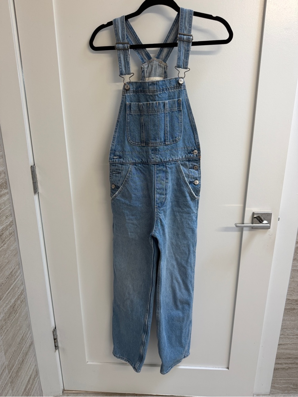 Abercrombie & Fitch Light Blue Denim Women's Overalls